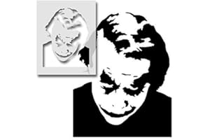 IDEAL STENCILS The Joker Schablone wiederverwendbar Kunst und Handwerk Schablone malen Bespoke Oberflächen Zu viele Artikel/Oberfläche - semi-transparent Schablone, M/ 25X34CM
