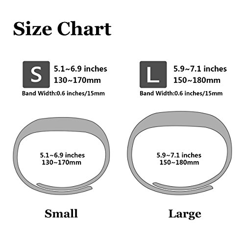 Kutop für Fitbit Alta HR Armband weiches Silikon sports Ersetzerband Silikagel Fitness verstellbares Uhrenarmband für Fitbit Alta HR - 7