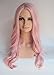 Deluxe Long Curly Pastel Pink Heat Resistant High Fashion Celebrity Wig