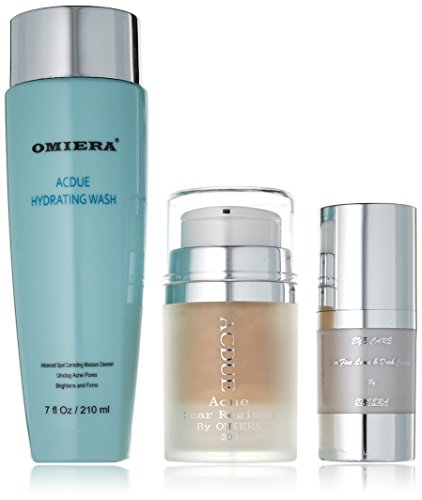 Acne Spot Treatment, Acne Scar Remover, Scar Treatment, And Under Eye Dark Circles Serum Set - 3-Piece, By Omiera Labs