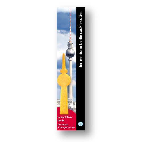 Fernsehturm Berlin Souvenir & Ausstechform in rot - 3