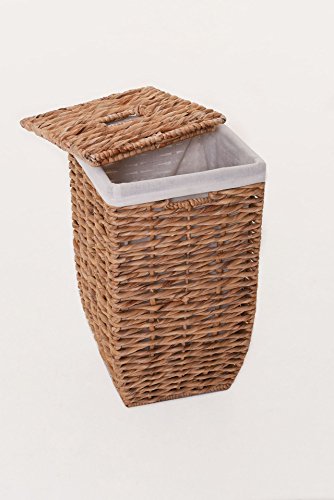 VIVANNO Exclusiver Wäschekorb Wasserhyazinthe „Linea“ 58cm hoch - 4