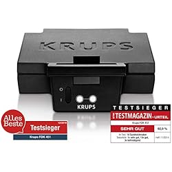Krups FDK 451 Appareil à croque-monsieur 850 W, plaques 25 x 12 cm (Noir)