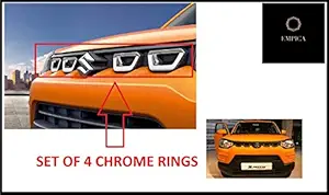 Empica Premium Quality Front Grill Rings [Set Of 4 Pcs] For Maruti Suzuki S Presso