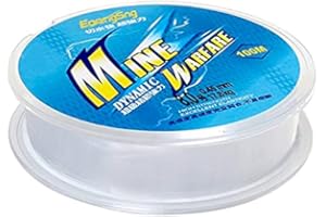 Hiscate Fish Line - Nylon Thread Fishing Wire (Clear, Blue 8.0)