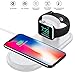Produktbild 2 in 1 kabelloses Ladegerät kompatibel für iWatch/iPhone, kabellose Ladestation Qi Schnelle kabellose Ladestation kompatibel für Apple Watch Serie 4/3/2/1 iPhone XS/Max/XR/X / 8 Plus / 8 und mehr
