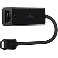 Belkin F2CU040btBLK - Adaptador de USB-C a Gigabit Ethernet, color negro