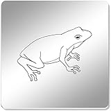 Azeeda 6 x 'Rana' 95mm Cuadrado Acrílico Espejo Posavasos (CR00037482)