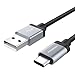 Produktbild USB 3.1 Type C Kabel, MoKo 1m USB 2.0 Type A Stecker auf USB 3.1 Type C Datenkabel Ladekabel Kabel Adapter für Apple New MacBook 12 Zoll, Google Nexus 5X / 6P, Nokia N1, Schwarz