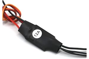 ANEEGFPV Brushless ESC 12A 20A 30A 40A 50A 60A 80A with UBEC for Quadcopter Aircraft Model Fixed Wing Multi-axis DIY FPV RC Drone (UK-HRLH250-12A)