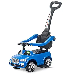 Baybee Magnus Pro Ride on Kids Car, Baby Push Ride on Car with Horn Button & Parental Push Handle | Kids Baby Toys Big Car | Ride-on Push Baby Car for Kids to Drive 1 to 3 Years Boys Girls (Blue)