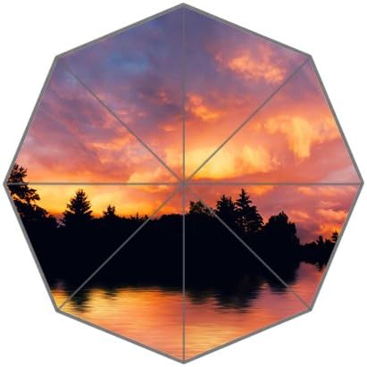 Personalized Lighting of the Setting Sun Umbrella