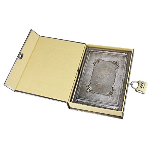Magie Notizbuch – Retro A5 Tagebuch Travel Diary Sketchbuch Notizblock mit codierten Lock klassische Vintage -Stil Hardcover Notebook für Ihre Gedanke - 3