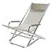 Produktbild Gartenstuhl Schaukelstuhl faltbar mit Armlehnen Grau Silber Aluminium La Chaise Longue 27 – 2018 A