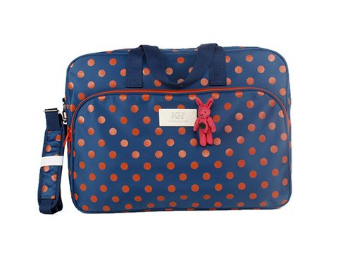 My Share Mall Original KRWINGHOUSE Large Capacity Waterproof Messenger Shoulder Bag Handbag Laptop bag for Mummy and Daddy(Blue)