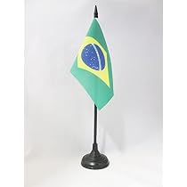 AZ FLAG Bandera De Mesa De Ucrania Con Armas 15x10cm - BANDERINA De DESPACHO UCRANIANA 10 X 15 Cm