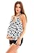Maternity Pregnancy Tankini (1039-f3000)Black/White, size 12