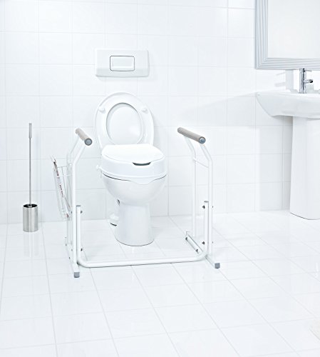 Ridder A0110101 Mobile WC-Aufstehhilfe inkl. Ablagekorb, weiß - 4
