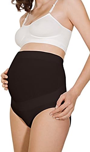 RelaxMaternity 5101 (Black, M) Milk fibre over the bump maternity knickers