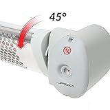 Jago Wickeltisch-Heizstrahler mit 600 Watt Leistung bis 45 Grad ausrichtbar und vor Spritzwasser geschützt - 8