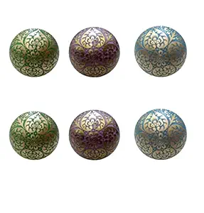 APEX OUTLET  Brass Drawer knobs for Dresser Wardrobe Cabinet cupboards Door knobs for Drawers Handle Children Drawer Pull Standard Size Multi Color Set of 6