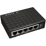 Maxesla Netzwerk Switch 5 Ports 1000MBit/s Autoabstimmung RJ45 Fast Ethernet Switch Lüfterlos Gigabit Web Managed Switch