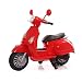 Produktbild Mini Scooter Motorrad Happy rot 12 V für Kinder