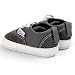 Saingace 1 Pair Baby Girls Boys Canvas Lace-up Shoe Anti-slip Soft Sole Sneaker Toddler First Walking Shoes (Age 0~6 Month, Grey)