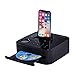 Produktbild HLL Bluetooth-Lautsprecher Wecker FM-Radio mit DVD-Dock für Kinder Früherziehung und Lightning Dock für iPhone iPad/iPod Charging (Schwarz)
