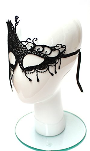 Venezianische Maske Maskerade Spitze Schwarz Mitternacht Erotikmaske Ball Ballmaske Princess Maske Casual Dating - 6