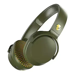 Skullcandy Riff Wireless On-Ear Headphone with Mic (Moss/Olive/Yellow)