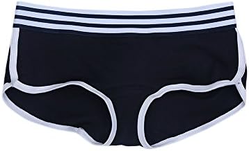 BFBS Women Big Girls Fashion Triangle Boxers Femme Casual Sports Style Lingerie Underwear Ladies Cotton Knickers Hipster Shorts (XXL, Boxer-Black)