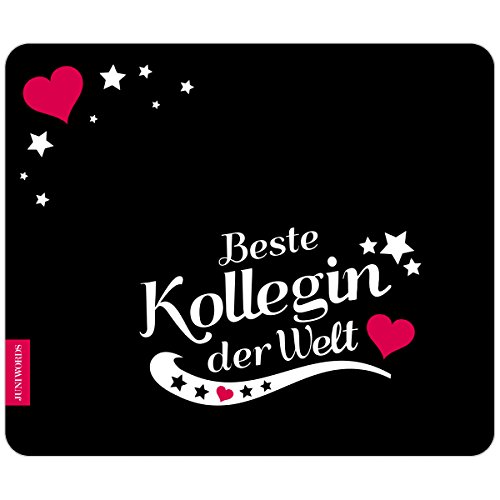 Wandkings Mousepad / Mauspad mit Schriftzug „Beste Kollegin der Welt“ – Design wählbar – ideales Geschenk für die Kollegin – MOTIV 7 - 2