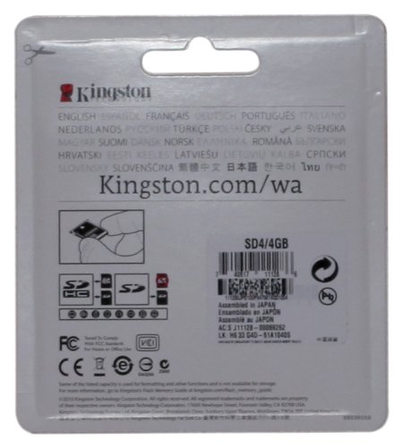 Kingston Speicherkarte SD4/4GB SDHC Klasse 4 – 4GB - 2