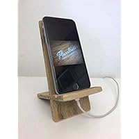 Ladestation, Dockingstation, für Handy, Tablet, Smartphone, Android Dock, kompatibel mit u.A. iPhone 6, &s, 7, Samsung, LG, aus Holz