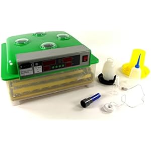 Inkubator VOLLAUTOMATISCH BK48ProActive Modell 2018 + aktivem Luftbefeuchter + Zubehör, 48 Eier, Brutautomat, Brutmaschine