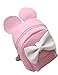 Produktbild Zantec Rucksack fuer Frauen, PU Leder Nette Bowknot Mickey Mouse Ohren Schulter Multifunktions Span Bag