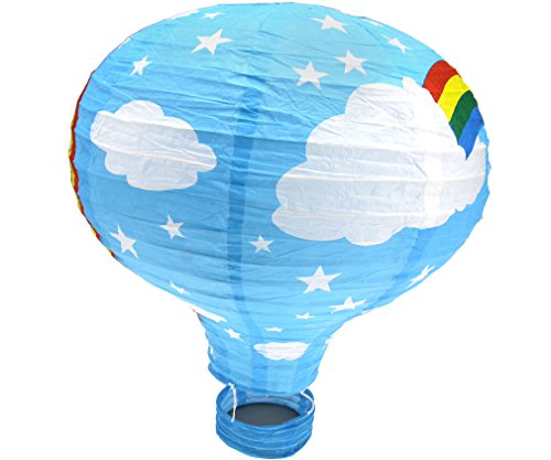 16" Heißluftballon Papier blau Balloon Dekoration Kinder Geburtstag Party