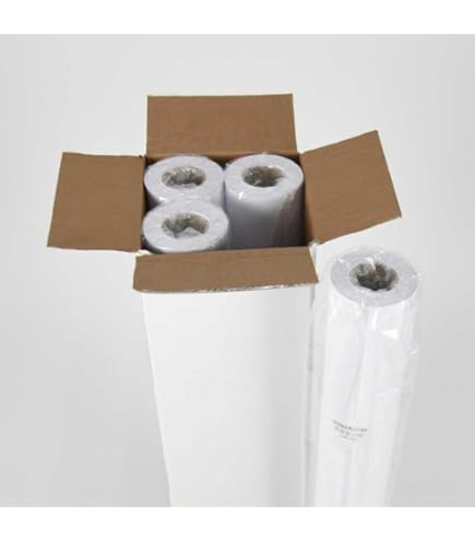 Carta Per Plotter A1 - Confezione 4 Rotoli, 61x50 Mt, 80 Gr/mq, Anima 50, Bianca E Di Alta Qualità - Foto 5