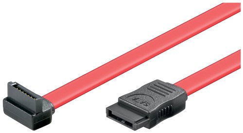 Wentronic HDD S-ATA Kabel 1,5GBs/3GBs (S-ATA L-Type auf L-Type 90) 0,1m schwarz