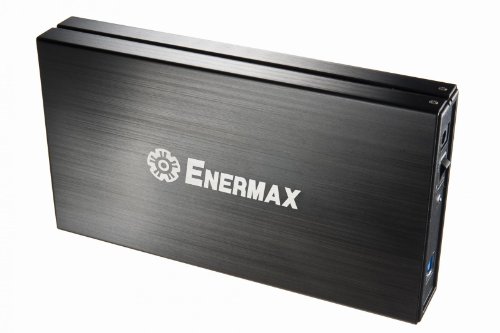 Enermax Brick EB308U3-B externe Festplatte Gehäuse (8,9 cm (3,5 Zoll), USB 3.0 & USB 2.0, SATA I/ II) schwarz
