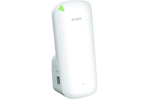 D-Link DAP-X1860 AX1800 Mesh Wi-Fi 6 Range Extender (WLAN Booster, repeater, hotspot z portem Gigabit, MU-MIMO, OFDMA, WiFi EasyMesh, wskaźnik sygnału Wi-Fi, Plug and Play, WPS, WPA3)