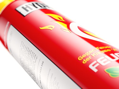 Preisvergleich Produktbild Hydrostatin - effektives Feuerlöschspray 600ml - inkl. vollständiger Wandhalterung für Heim, Büro und Auto