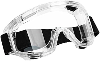 SHOWHAS Safety Glasses Protective Glasses Goggles Men And Women Anti-Scratch And Anti-Impact Anti-fog Glasses,Adjustable Widening Strap Anti-shedding Clear Lens
