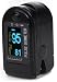 Produktbild AVAX AV-50D - Fingerpulsoximeter (Finger Pulse Oximeter) - %SpO2 (Sauerstoffsättigung des Blutes) & Herzfrequenzmesser mit LED-Anzeige und Zubehör - SCHWARZ