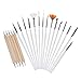 MAKARTT 20pcs Nail Art Design Painting Brush Dotting Tool Kit Set