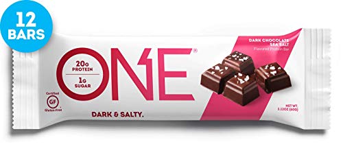 ONE bar Dark Chocolate SeaSalt, 20g Protein, 12 Ct