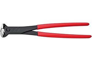 Knipex Tronchese per Meccanica con Tagliente Frontale Bonderizzata Nera, Rivestiti in Resina Sintetica 280 Mm (Confezione Self-Service/Blister) 68 01 280 Sb