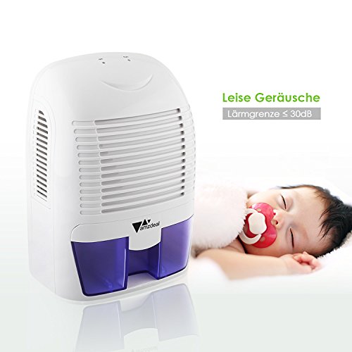 Amzdeal Luftentfeuchter, Raumentfeuchter gegen Feuchtigkeit, 1500ml, im Schlafzimmer, Badezimmer, Garderobe, Bücherhaus und Garage - 5