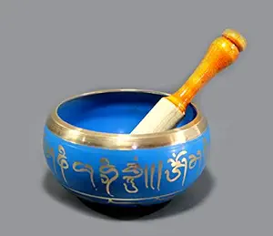 eSplanade - 6 inches - Singing Bowl Tibetan Buddhist Prayer Instrument With Striker Stick | OM Bell | OM Bowl | Meditation Bowl | Music Therapy